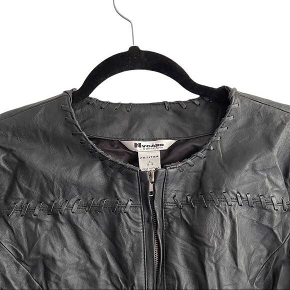 NYGARD Collection Leather Jacket Black PL (14-18) - Picture 5 of 8